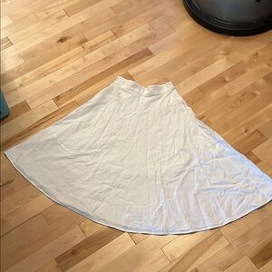 cbombstudio White Cotton, Circle / A-Line Skirt